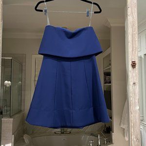 Karlie Strapless Blue Dress